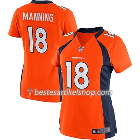Damen Denver Broncos Trikot Peyton Manning 18 Nike Orange